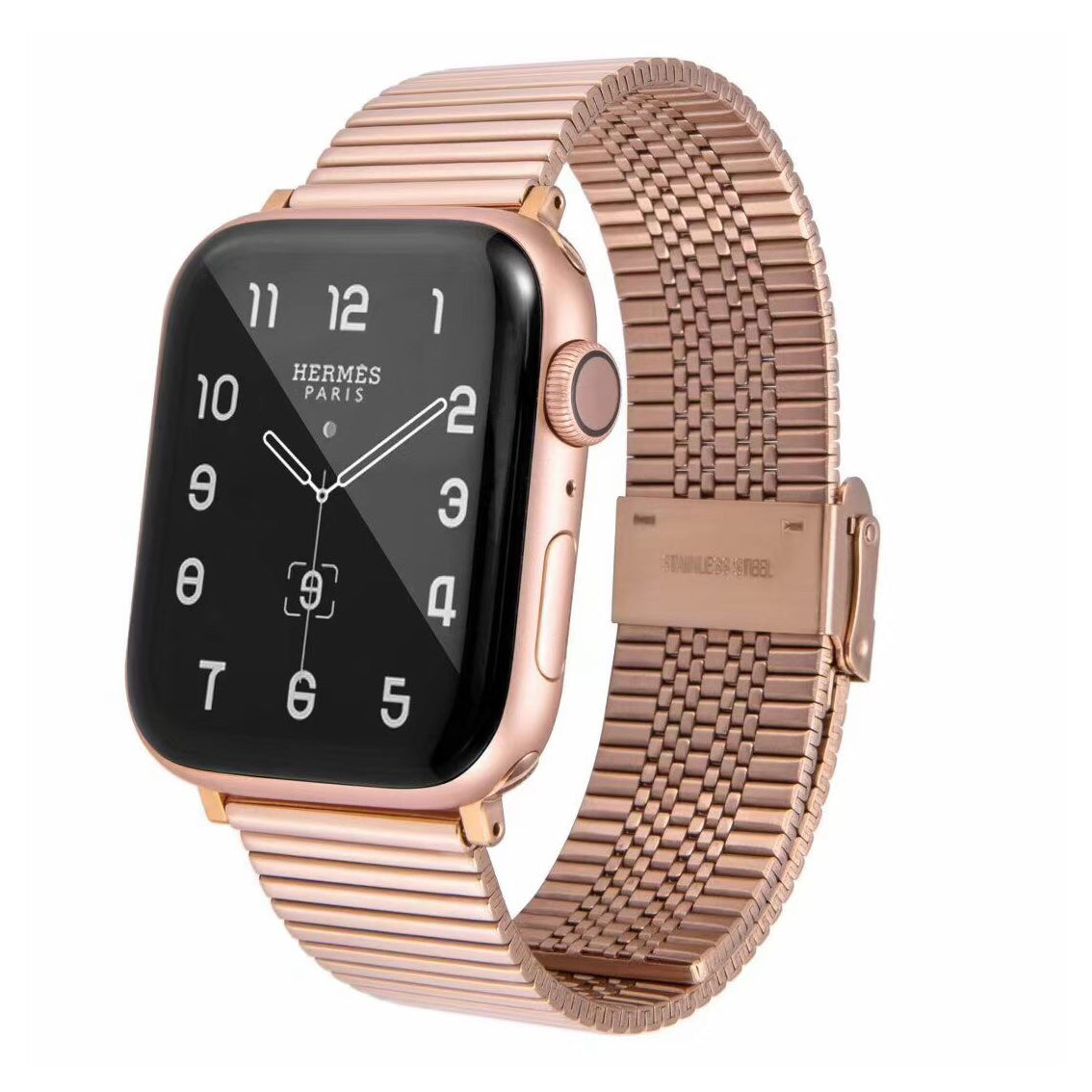 Spændedesign rustfrit stål Smart Watch-rem Udskiftning til Apple Watch Series 9 8 7 6 SE (2023) SE(2022) 40mm 3 2 1 38mm Spændedesign rustfrit stål Smart Watch-rem Udskiftning til Apple Watch Series 9 8 7 6 SE (2023) SE(2022) 40mm 3 2 1 38mm